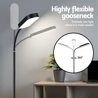 Artiss LED Floor Lamp with Remote Control & 4 Color Temperature Reading Living Room Bedroom Office