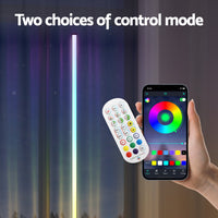 RGB LED Floor Lamp Remote Control Corner Light Stand Gaming Room 150CM