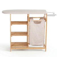 Artiss Laundry Basket Hamper with Ironing Board Bamboo