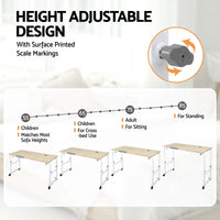 Artiss Mobile Laptop Desk Overbed Table Adjustable Computer Stand Bedside Cart