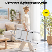Giantz 3 Step Ladder Multi-Purpose Folding Aluminium Light Weight Platform