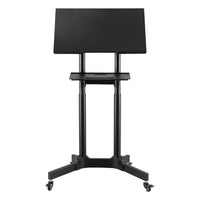 Artiss Mobile Lectern Stand, Adjustable Sit-to-Stand Presentation Podium w/ Wheels Black