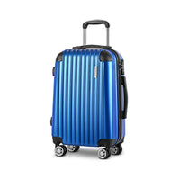 Wanderlite 28 Inch Luggage with TSA Lock Spinner Carry On Hard Shell Travel Suitcase Luggage Case Blue