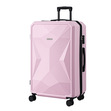 Wanderlite 28" Luggage Suitcase Trolley Travel Lightweight TSA Hardshell Pink
