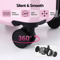 Wanderlite 28" Luggage Suitcase Trolley Travel Lightweight TSA Hardshell Pink