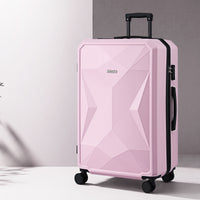 Wanderlite 28" Luggage Suitcase Trolley Travel Lightweight TSA Hardshell Pink