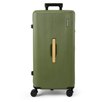 Wanderlite 28" Modern Vertical Trunk Luggage Suitcase Travel 5 Wheels Type-C TSA Olive Green
