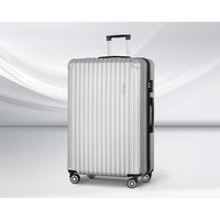 Wanderlite 28-inch Luggage Set with TSA Lock�ABS Hard Shell Travel Suitcase Organiser Luggage Case Light Grey
