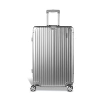 Wanderlite 28 Inch Luggage with TSA Lock Stainless�Steel�Wrapped�Corners Hard Shell Travel Suitcase Luggage Case Silver