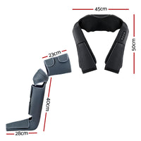 Livemor Electric Leg Foot Massager Air Wrap With Shiatsu Neck Massager Heating