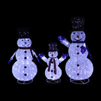 3 PCS Christmas Lights 330 LED Fairy Light Snowman Decorations Jingle Jollys