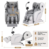 Livemor Full Body Massage Chair VEGA, Foot Roller, Waist & Calf Heat, Recliner, Airbags Compression