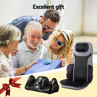 Livemor 8-nodes Full Back Massage Seat Cushion Heating With Foot Massagers