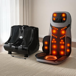 Livemor Massage Cushion Heating Massage Seats With Calf Foot Massager
