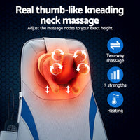 Livemor Full Back Massage Cushion 3D Kneading Heating Massage Seats