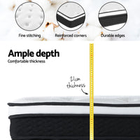 Giselle Bedding 21cm Mattress Euro Top Queen