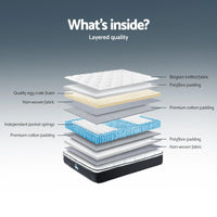 Giselle Bedding 21cm Mattress Euro Top Queen
