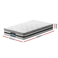 Giselle Bedding 21cm Mattress Pillow Top King Single