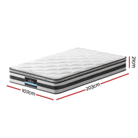 Giselle Bedding 21cm Mattress Pillow Top King Single