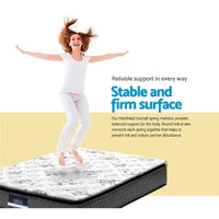 Giselle Bedding King Mattress 24cm Pillow Top Bonnell Spring Egg Crate
