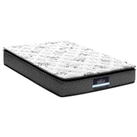 Giselle Bedding King Single Mattress 24cm Pillow Top Bonnell Spring Egg Crate