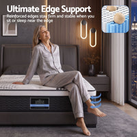 Giselle Bedding 32cm Mattress Euro Top King Single
