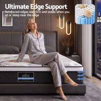 Giselle Bedding 32cm Mattress Euro Top Queen