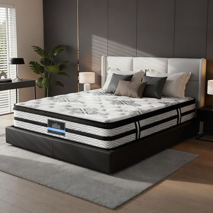 Giselle Bedding 34cm Mattress Euro Top Pocket Spring King