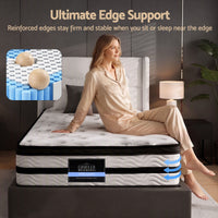 Giselle Bedding 34cm Mattress Euro Top Pocket Spring King Single