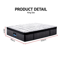 Giselle Bedding 34cm Mattress 9 Zone Latex Foam King