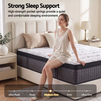 Giselle Bedding 34cm Mattress 9 Zone Latex Foam Queen