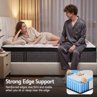 Giselle Bedding 34cm Mattress 9 Zone Latex Foam Queen