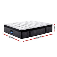 Giselle Bedding 34cm Mattress 9 Zone Latex Foam Queen