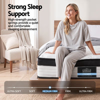 Giselle Bedding 31cm Mattress Euro Top King Single