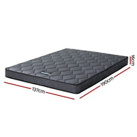 Giselle Bedding Double Mattress 16cm Bonnell Spring Medium Firm Tight Top