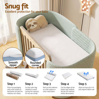 Giselle Bedding Cot Mattress, 11cm Thick Baby Mattress with Tencel Cover