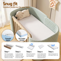 Giselle Bedding 15cm Cot Mattress, 38D Gel Memory Foam Cover