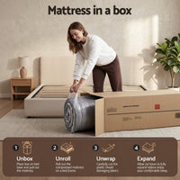 Giselle Mattress 35cm Hybrid Pocket Spring Euro Top Double