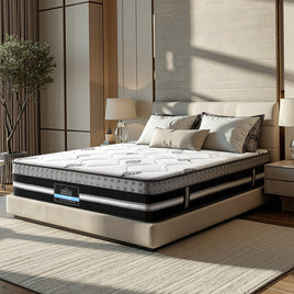 Giselle Bedding King Mattress 35cm Bed in a Box Pocket Spring Gel Memory Foam