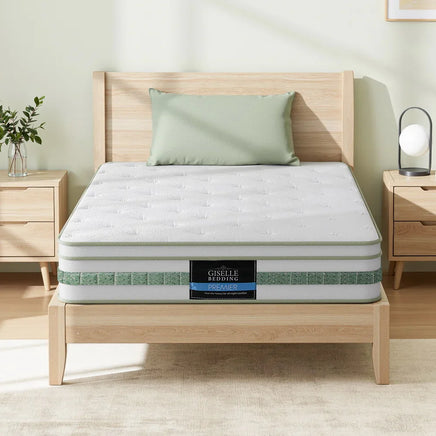 20cm Giselle Mattress King Single Green Tea Mattresses