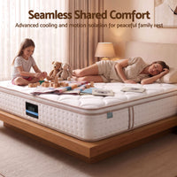 Giselle 30cm King Spring Mattress Tencel Cover 5-Zone Firm Back Support