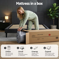 Giselle Bedding 34cm Double Mattress Hybrid, Pocket Spring Bed Mattress