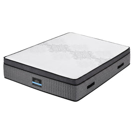 Giselle Bedding Queen Mattress 37cm 4-in-1 Adjustable Firmness Cooling Gel Memory Foam Dual-Zone Flippable for Couples