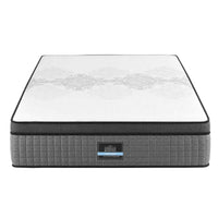 Giselle Bedding Queen Mattress 37cm 4-in-1 Adjustable Firmness Cooling Gel Memory Foam Dual-Zone Flippable for Couples