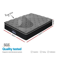 Giselle Bedding 34cm Mattress Bamboo Cover King