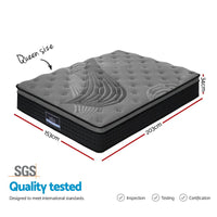 Giselle Bedding 34cm Mattress Bamboo Cover Queen
