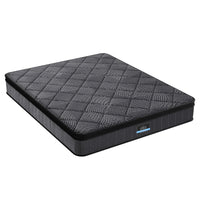 Giselle Bedding King Mattress 25cm Pocket Spring Latex Euro Top Medium Firm Bed