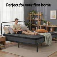 Giselle Bedding King Mattress 25cm Pocket Spring Latex Euro Top Medium Firm Bed