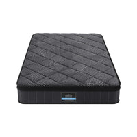 Giselle Bedding Single Mattress 25cm Pocket Spring Latex Euro Top Medium Firm Bed