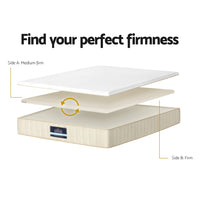 Giselle Bedding 27cm Mattress Double-sided Flippable Layer King Single